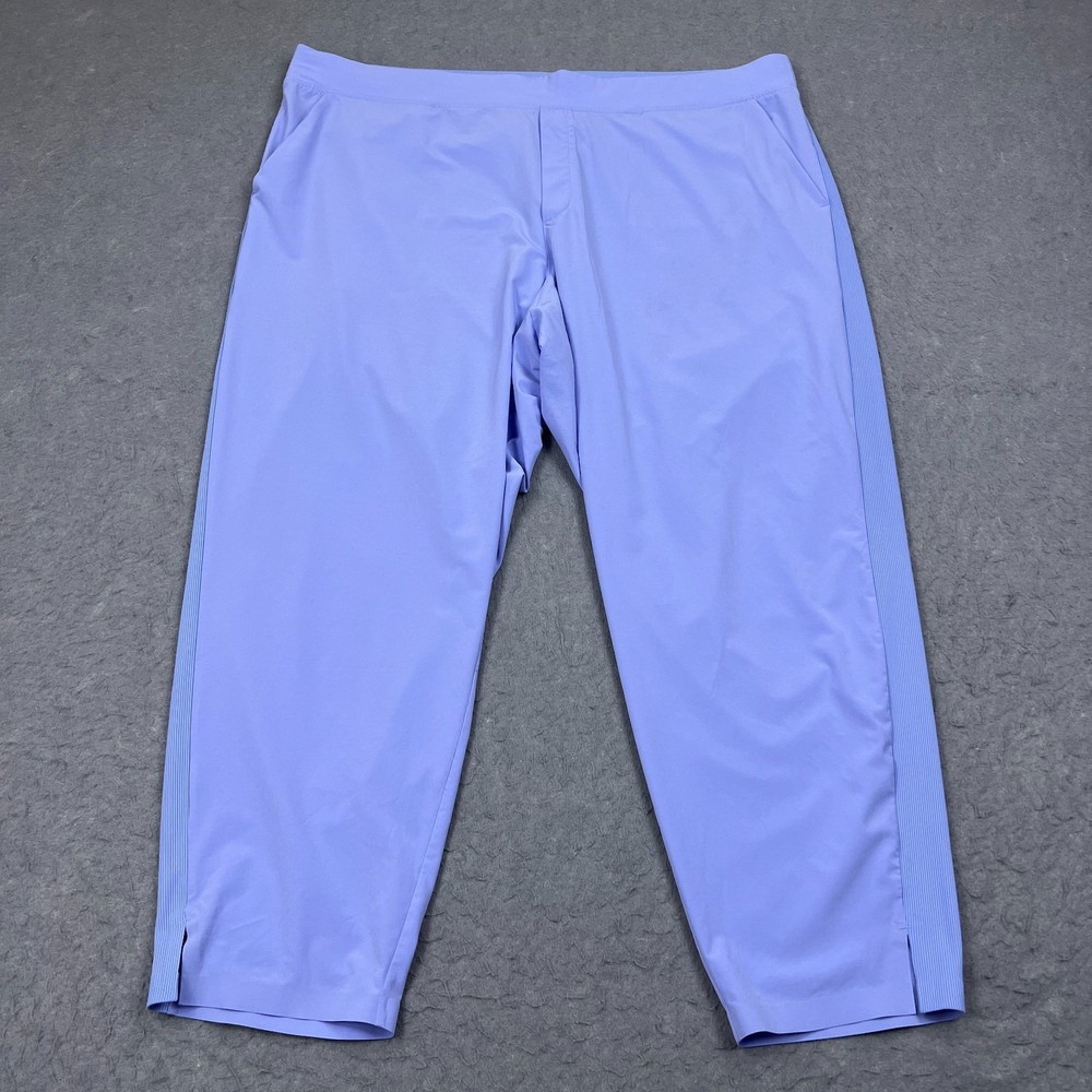 Athleta Brooklyn Ankle Pant‎ Women's 22 Cornflower Pull On Stretch Lightweight